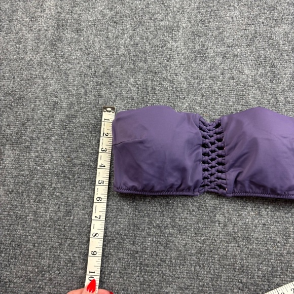 VICTORIA’S SECRET Women’s Purple Sexy Carova Crochet Bandeau Bikini Top - Medium - Picture 7 of 8